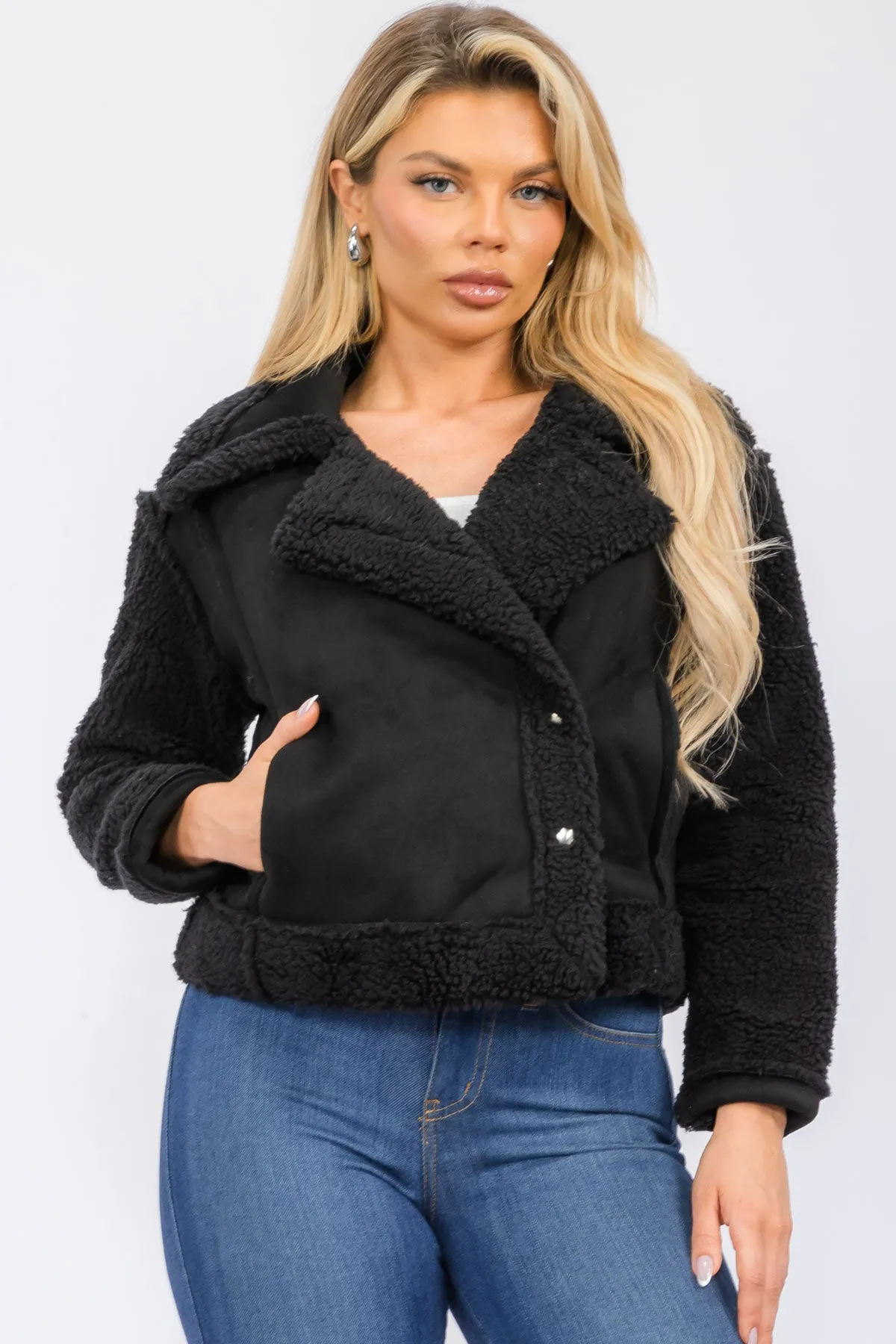 ANM736 - Moto Style Fur Jacket