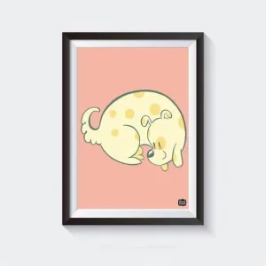 Doggie Curl Wall Art
