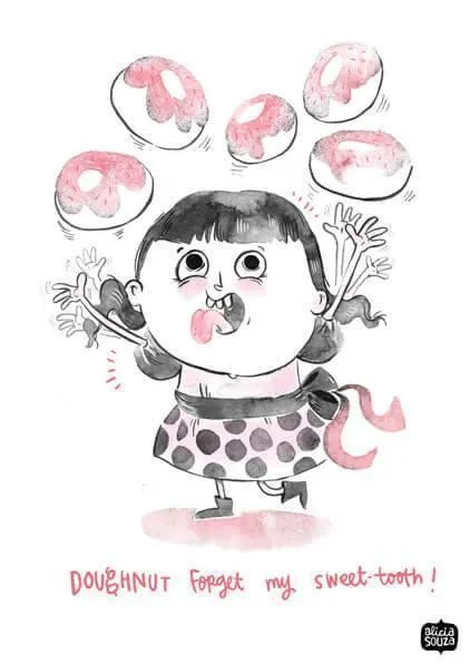 Doughnut Girl Wall Art