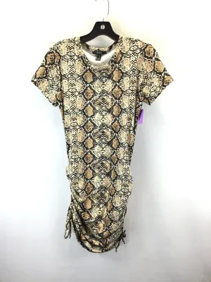 Dress Casual Midi By Forever 21 In Snakeskin Print, Size: L