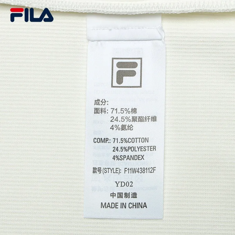 FILA CORE LIFESTYLE HERITAGE Women Cotton Tank Top (Blue / White)