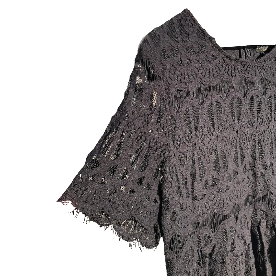 lace skater dress - 3x