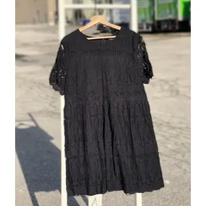 lace skater dress - 3x