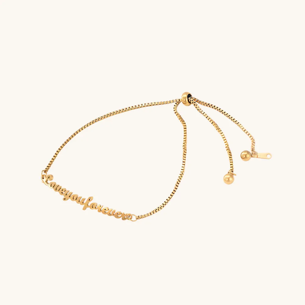 Love You Forever Adjustable Rakhi