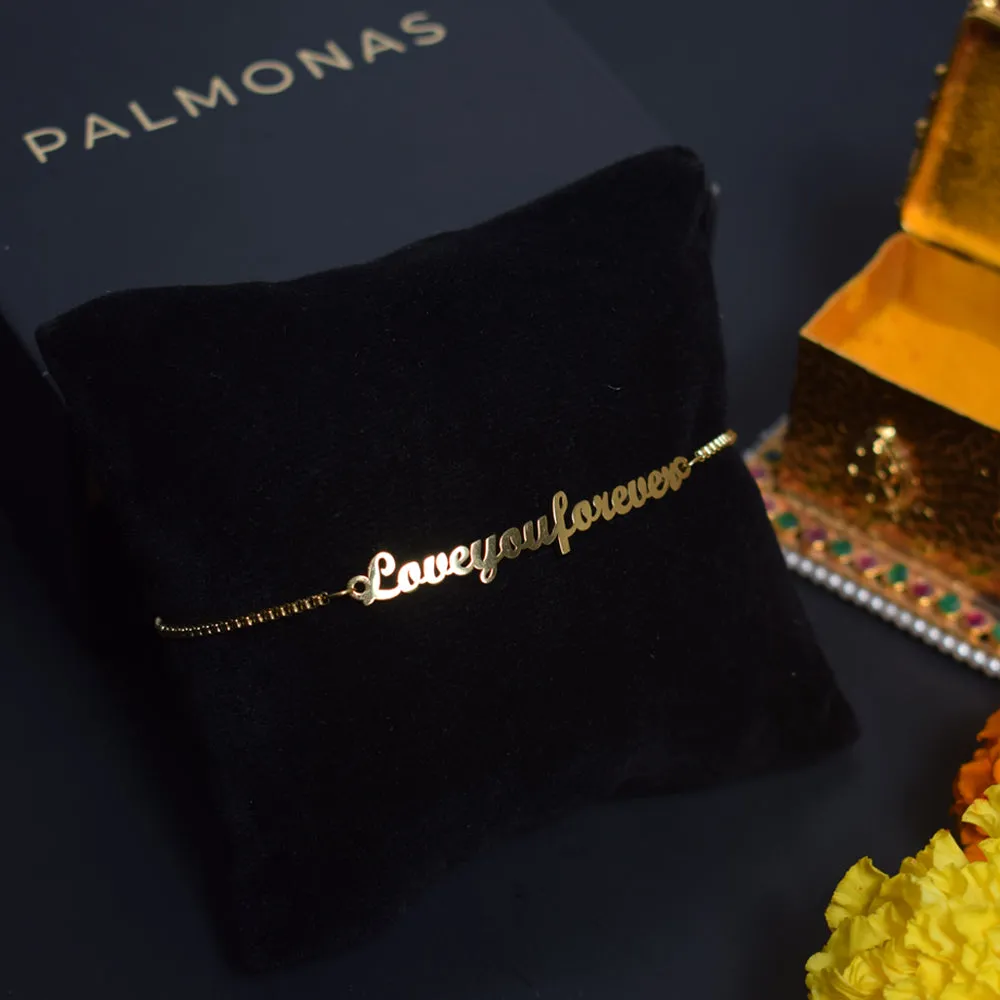 Love You Forever Adjustable Rakhi