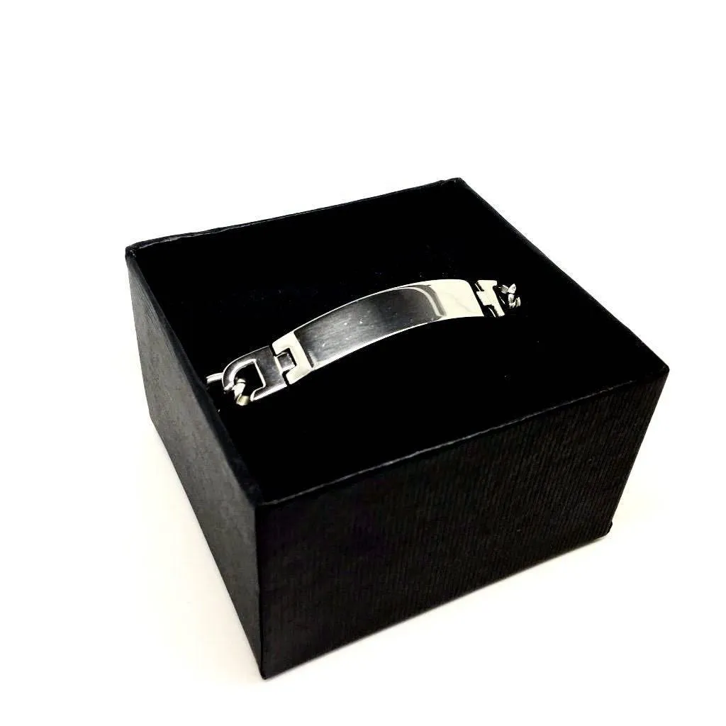 Men's Solid Stainless Steel Bracelet Designer - Italian Jewellery