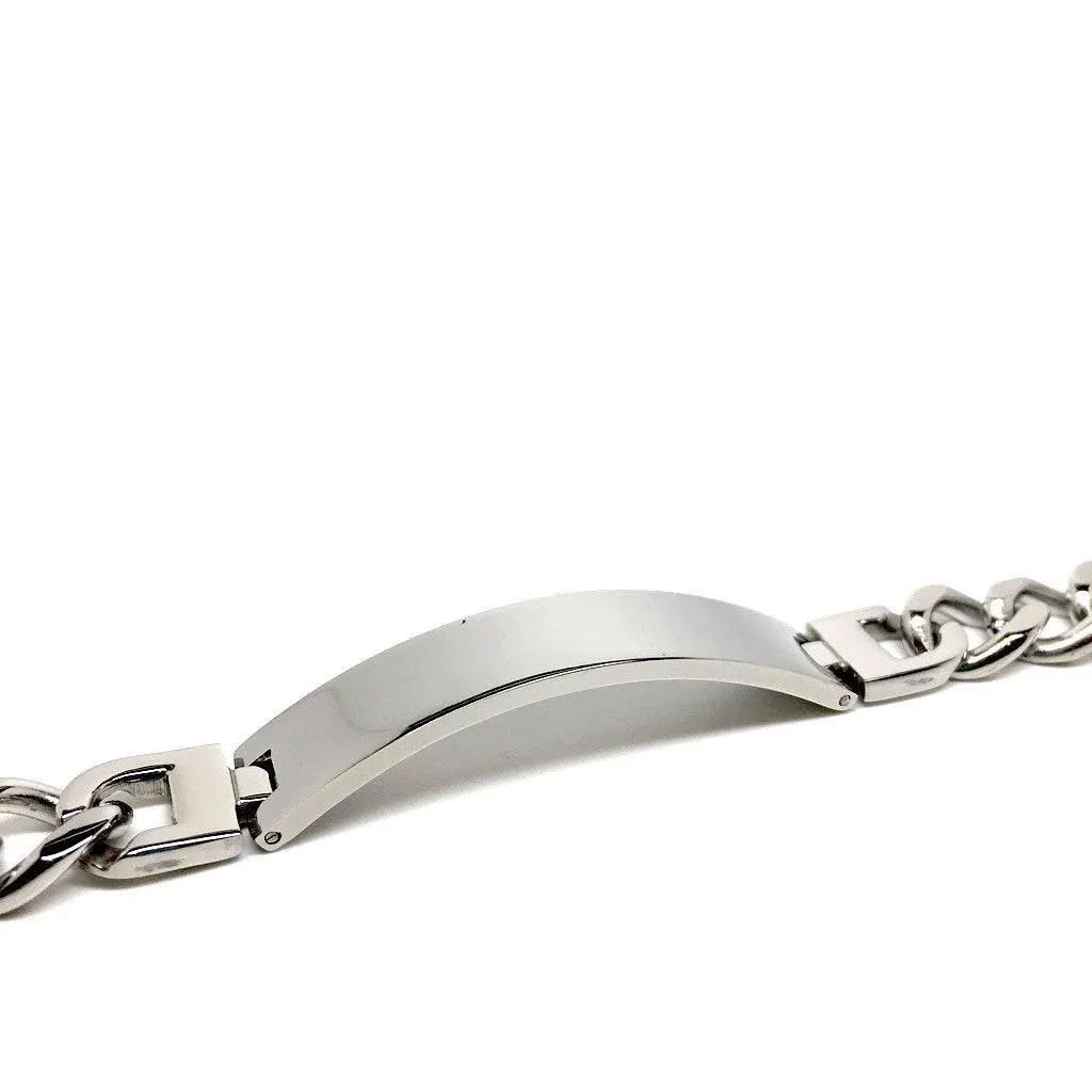Men's Solid Stainless Steel Bracelet Designer - Italian Jewellery