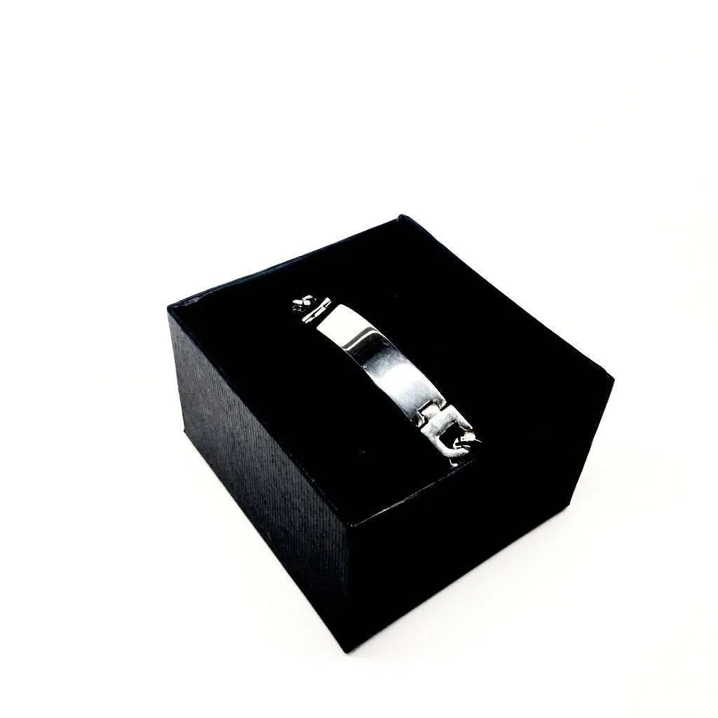 Men's Solid Stainless Steel Bracelet Designer - Italian Jewellery