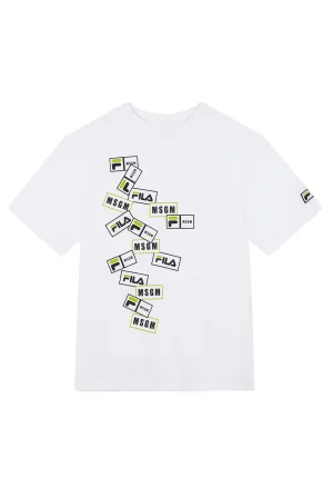 MSGM X FILA Short Sleeve Women's T-Shirt
