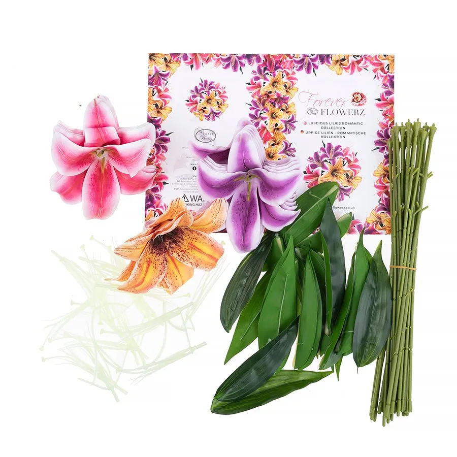 "Luscious Lilies" Forever Flowerz Romantic Collection x30