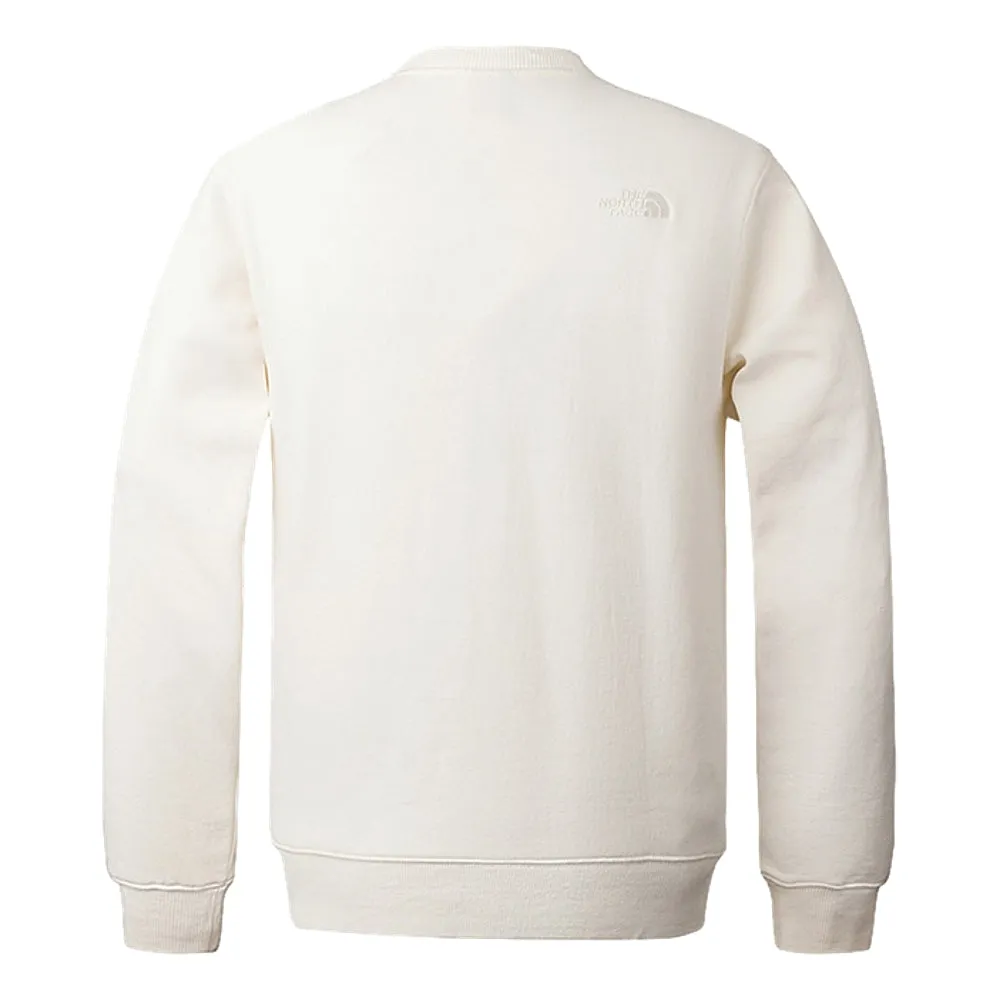 THE NORTH FACE M HYBRID POCKET CREW-AP-WHITE