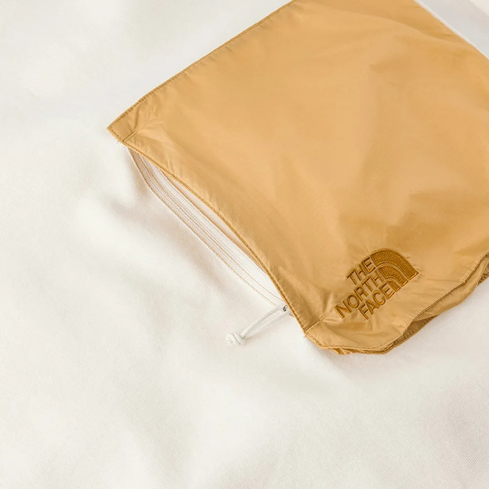 THE NORTH FACE M HYBRID POCKET CREW-AP-WHITE